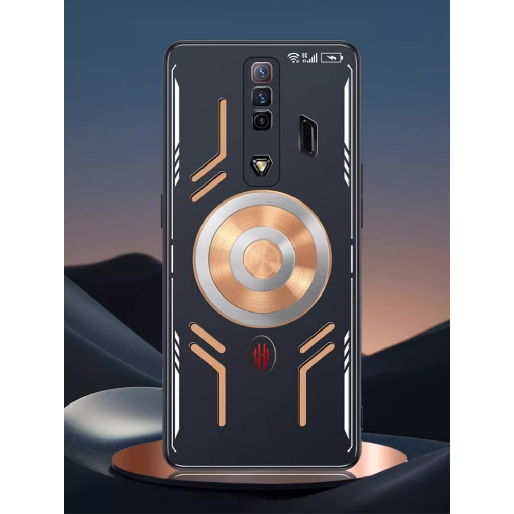 เคสโทรศัพท์มือถือ แบบแม่เหล็ก กันกระแทก กระจายความร้อน สีแดง สําหรับ ZTE Nubia Red Magic RedMagic 7 7S 6 6S Pro