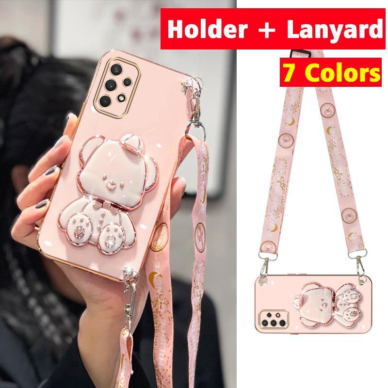 เคสซิลิโคนนิ่ม พร้อมสายคล้อง กันกระแทก สําหรับ samsung a33 5g samsung a53 5g samsung a73 5g WDMZX01