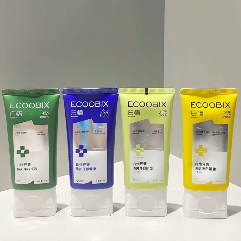 Ecoobix ยาสีฟัน กรดอะมิโน ป้องกันฟันผุ ช่วยบรรเทาอาการปวดปาก ทําให้ลมหายใจสดชื่น กําจัดหินปูน สีขาวบริสุทธิ์ 75 กรัม