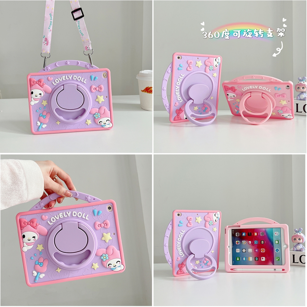 เคสโทรศัพท์มือถือซิลิโคน TPU แบบนิ่ม ลายการ์ตูนเมโลดี้ มีช่องใส่ปากกา สําหรับ Samsung A11 A11+ A9+, 