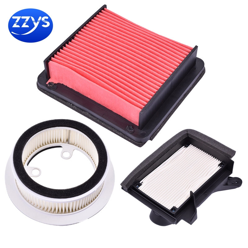 รถจักรยานยนต์กรองอากาศสําหรับyamaha XP530 TMAX 2017-2019 TMAX530 ซ้ายและขวามือกรองอากาศด้านข้างและ 1st Air Filter
