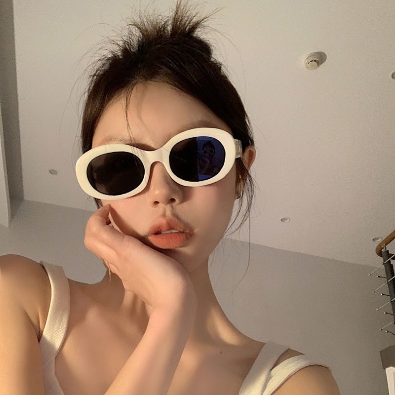 Jojo COCO ใหม่ แว่นตากันแดด ป้องกันรังสียูวี ทรงตาแมว สไตล์เรโทร สําหรับผู้หญิง 2024