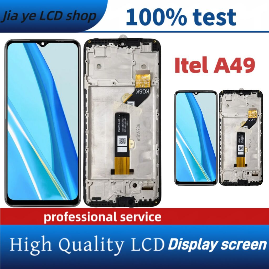 สําหรับ Itel A49 LCD A661L A58 PRO A661Lmini จอแสดงผล LCD หน ้ าจอสัมผัส / พร ้ อมกรอบ