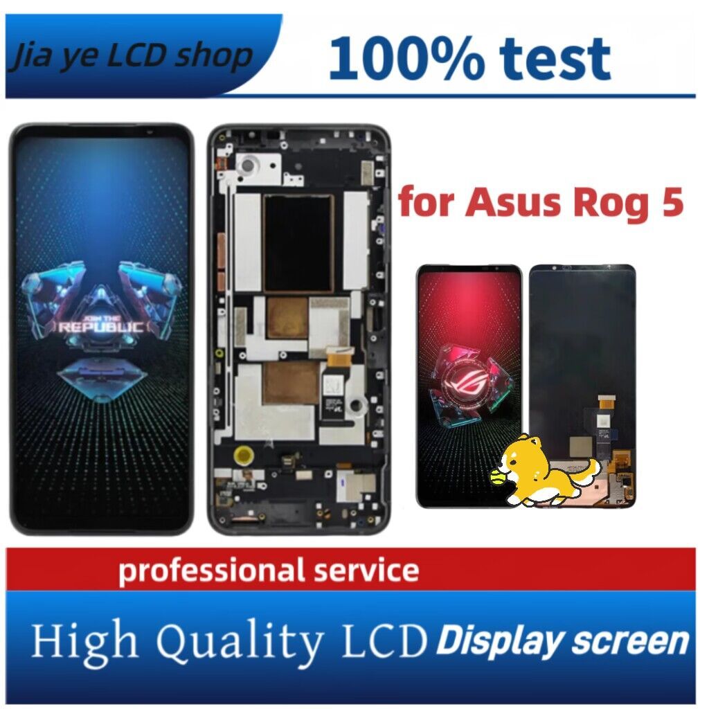 Amoled หน้าจอสัมผัสดิจิทัล LCD แบบเปลี่ยน สําหรับ Asus ROG Phone 5 ROG Phone 6 Digitizer