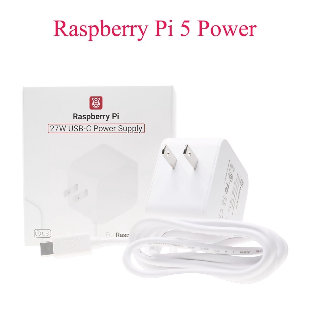 Raspberry Pi Power Supply 5.1V 5A อะแดปเตอร์ 27W USB-C รองรับ PD Standard Power Charger US/UK/EU ปลั