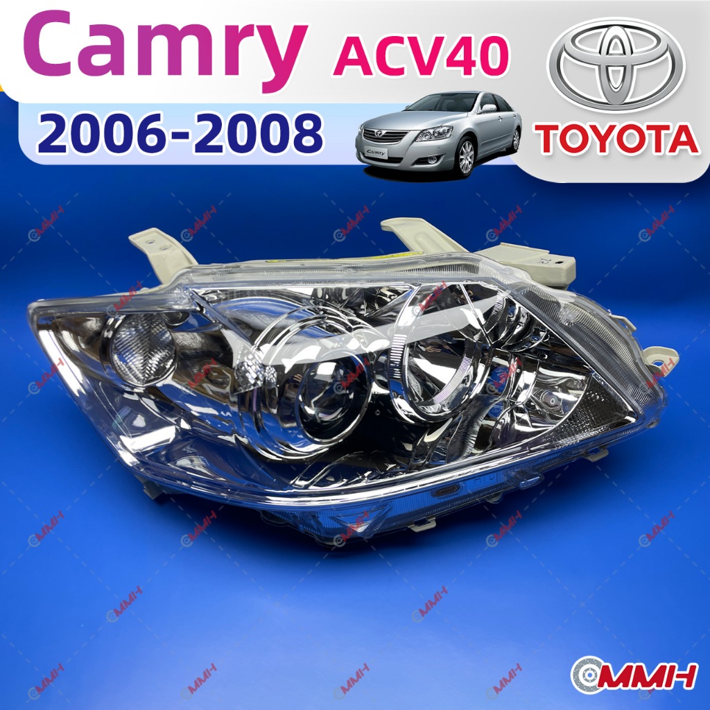 ไฟหน้าโปรเจคเตอร์ Toyota Camry ACV40 2006-2008 ไฟหน้า ไฟหน้าโปรเจคเตอร์ไฟหน้าแต่ง โคมไฟหน้า Headlamp  Headlight ไฟหน้า​โปรเจค​เตอร์​  โคมไฟหน้ารถยนต์  เลนส์กระจก​ head lamp light