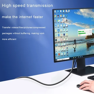 สายแลนอีเธอร์เน็ต (ไนล่อนถัก) LAN CAT6 สายแลนขั้นสูง LAN CAT 6 รองรับ 1000Mbps