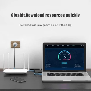 สายแลนอีเธอร์เน็ต (ไนล่อนถัก) LAN CAT6 สายแลนขั้นสูง LAN CAT 6 รองรับ 1000Mbps