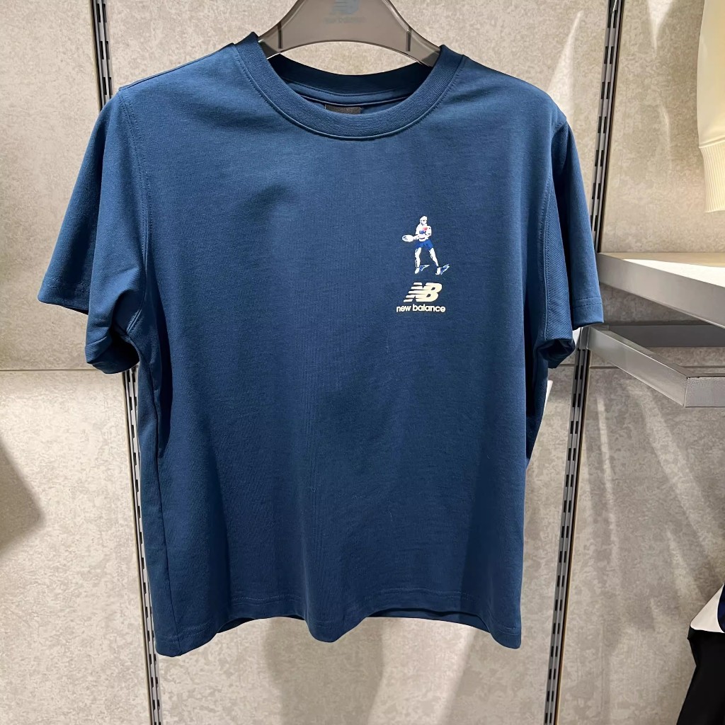 ใหม่ NN เสื้อยืดคอกลม แขนสั้น ผ้าฝ้ายแท้ สไตล์สปอร์ต สําหรับผู้ชาย และผู้หญิง AWT22302