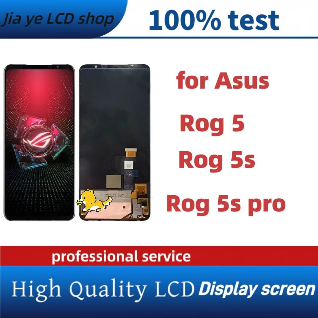 Lcd กรอบสําหรับ Asus Rog โทรศัพท์ 5 Rog 5 Pro Rog 5S Rog 5S Pro จอแสดงผล LCD หน้าจอสัมผัสสําหรับ Rog 5 ZS673KS