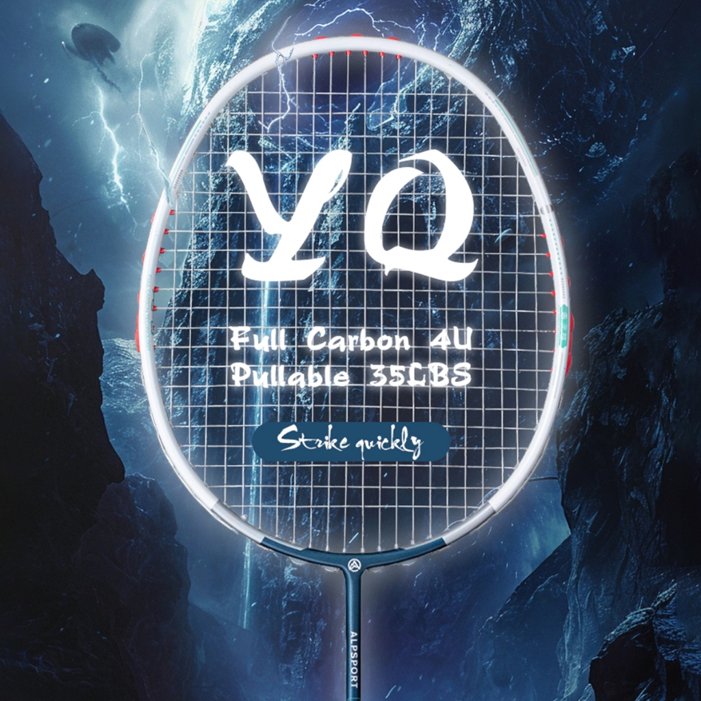 RSL Alpsport YQ 4U Max 35LBS ไม้แบดมินตัน คาร์บอนไฟเบอร์ ของแท้ 100% สีขาว ชมพู เหลือง เขียว