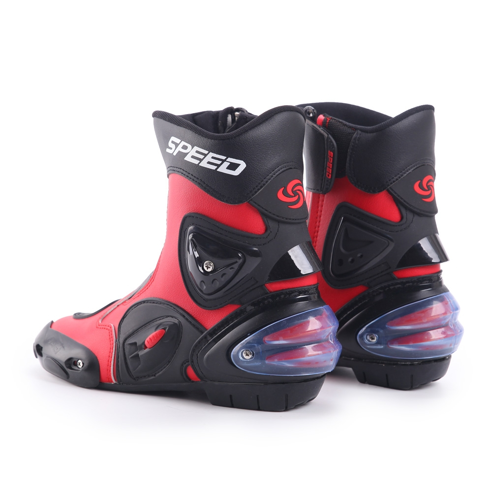 Pro-biker รองเท้ารถจักรยานยนต์ Racing รองเท้าป้องกันหนังไมโครไฟเบอร์ Off-Road ขี่จักรยานรองเท้ากลาง