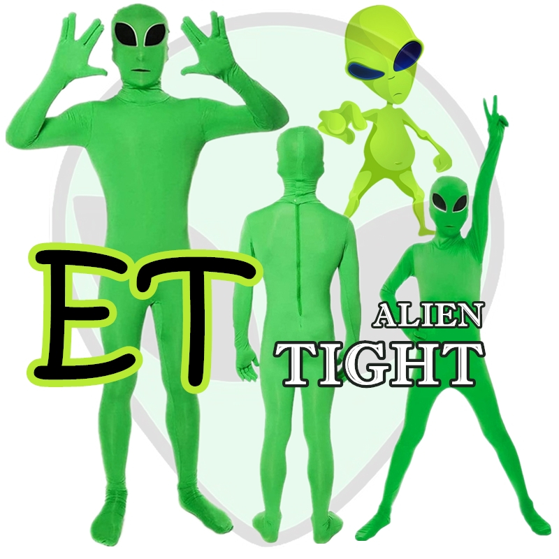 ชุดคอสเพลย์เอเลี่ยน สีเขียว สําหรับปาร์ตี้ฮาโลวีน