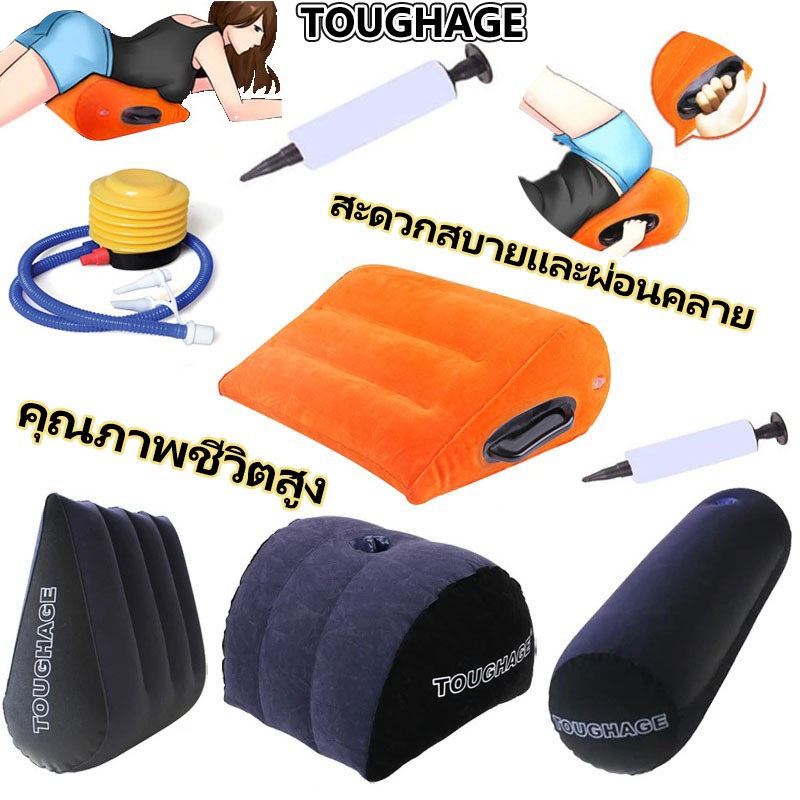 ชุดหมอนเป่าลม PVC ทรงสามเหลี่ยม อเนกประสงค์ สําหรับผู้ใหญ่ เหมาะกับการเดินทาง ฟิตเนส