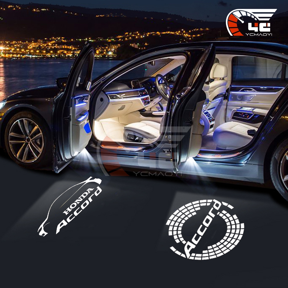 2/4 ชิ ้ น Led ประตูรถยินดีต ้ อนรับ Ghost Shadow โคมไฟโปรเจคเตอร ์ สําหรับ Honda Accord 2006-2022 อุปกรณ ์ เสริม