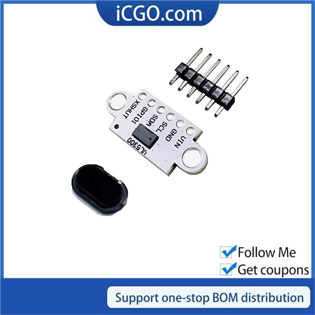 VI5300 โมดูลเซ็นเซอร์ตั้งแต่เลเซอร์ 4 เมตรเปลี่ยน VL53L0X VL53L1X รวมแผ่นปก