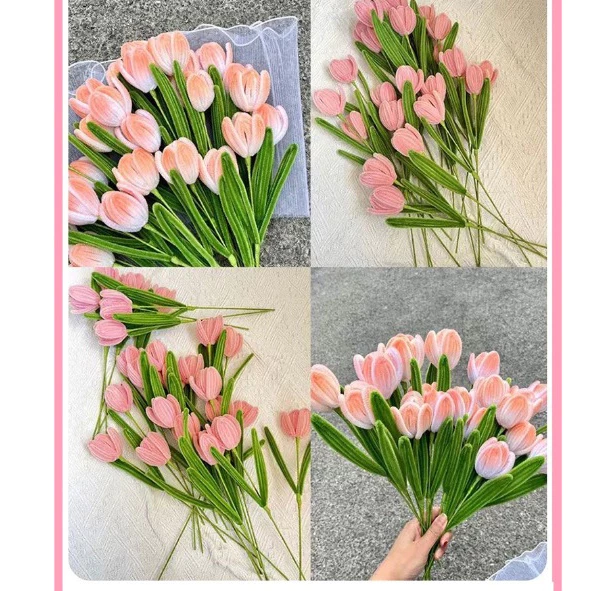 ลวดกำมะหยี่ DIY 100 ชิ้น 30 ซม. ชุดทำงานประดิษฐ์ thumbnail 8