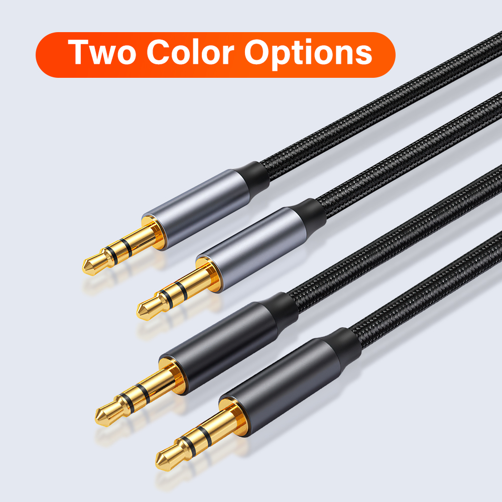 สายเคเบิลเชื่อมต่อเสียงสเตอริโอ HIFI 3.5 มม. เป็น 3.5 มม. TRS TRRS 3/4 เสา Aux 0.5 ม. 1 ม. 2 ม. ชุบทอง สําหรับโทรศัพท์มือถือ หูฟัง ไมโครโฟน รถยนต์