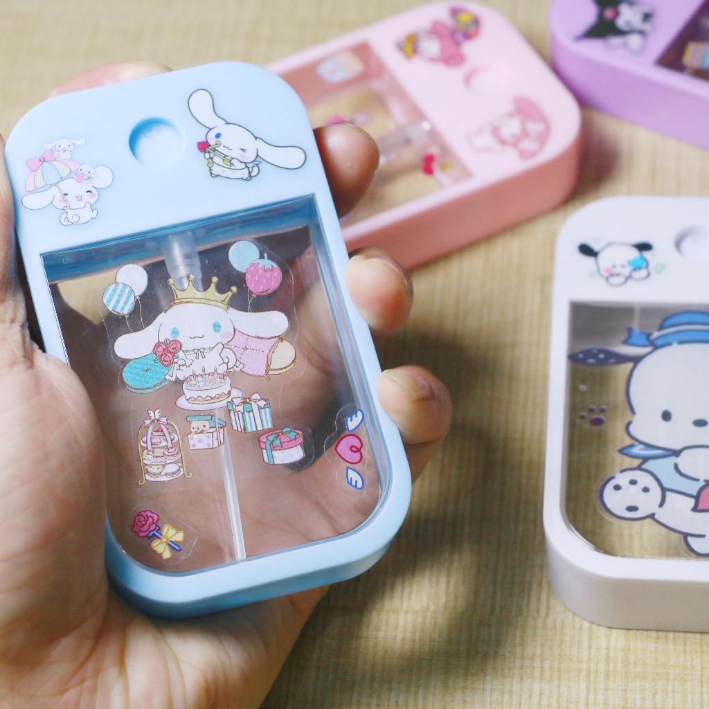SANRIO ขวดสเปรย์แอลกอฮอล์ โลชั่น น้ําหอม แอลกอฮอล์ แบบพกพา สําหรับเดินทาง