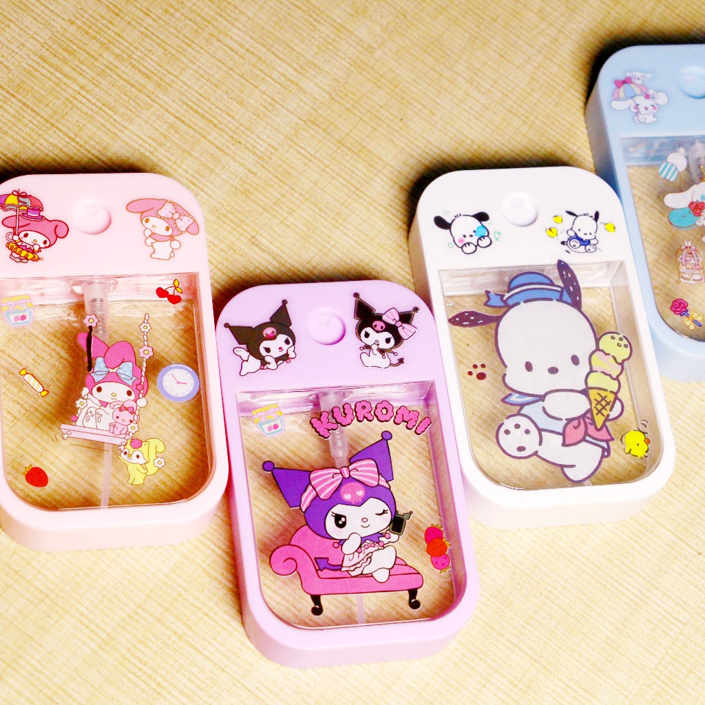 SANRIO ขวดสเปรย์แอลกอฮอล์ โลชั่น น้ําหอม แอลกอฮอล์ แบบพกพา สําหรับเดินทาง