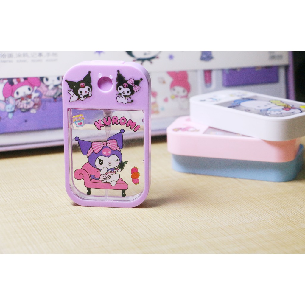 SANRIO ขวดสเปรย์แอลกอฮอล์ โลชั่น น้ําหอม แอลกอฮอล์ แบบพกพา สําหรับเดินทาง