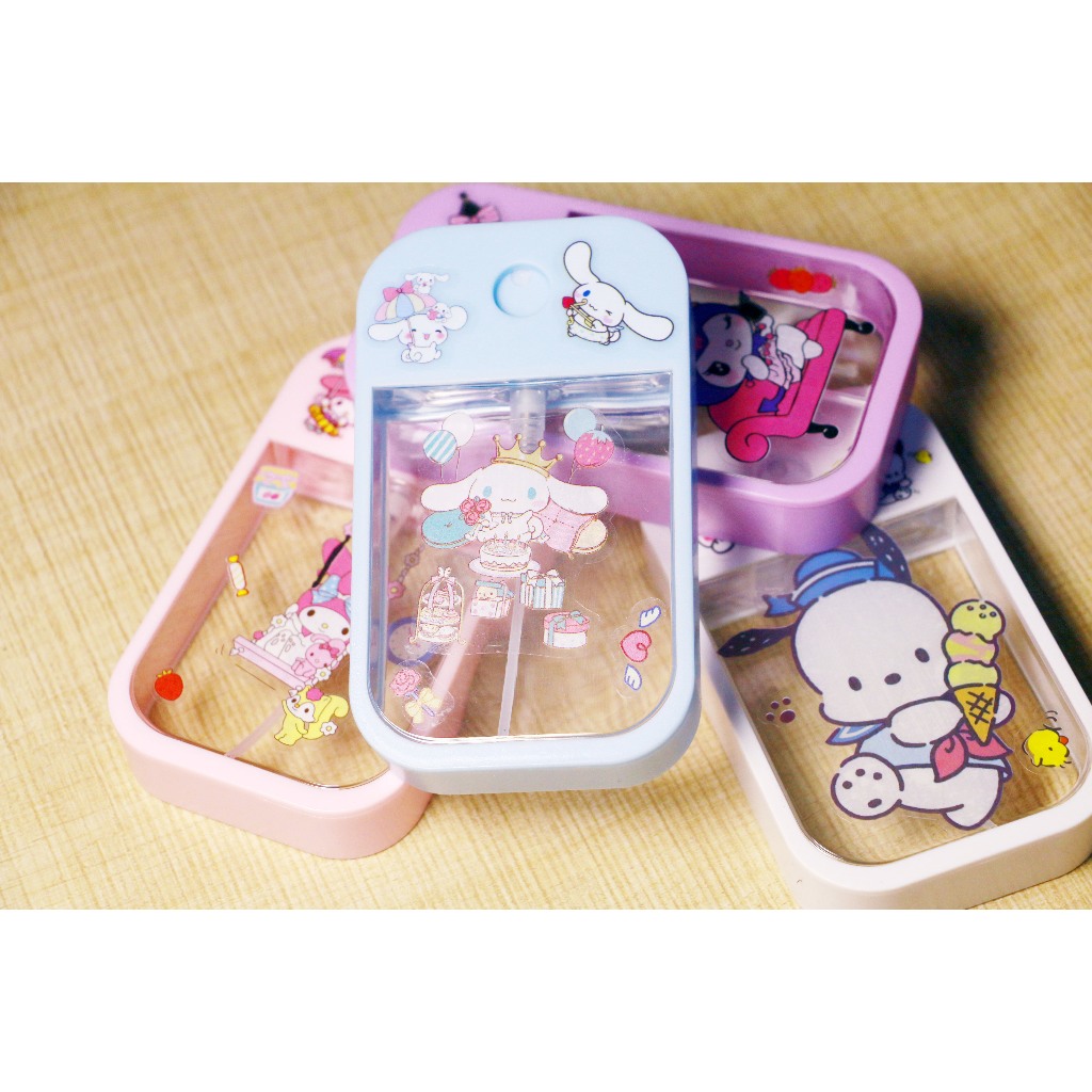 SANRIO ขวดสเปรย์แอลกอฮอล์ โลชั่น น้ําหอม แอลกอฮอล์ แบบพกพา สําหรับเดินทาง