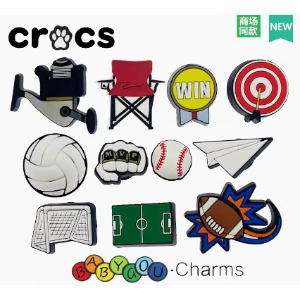 ใหม่ รองเท้าแตะ Crocs Jibbitz Charms Jibbitz คุณภาพสูง เหมาะกับของขวัญวันเกิด สําหรับนักกีฬา