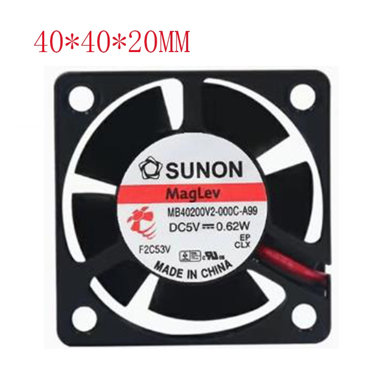 SUNON Jianzhun 4020 5V 0.62W US B พัดลมที่เงียบสงบเป็นพิเศษ MB40200V2-000C-A99