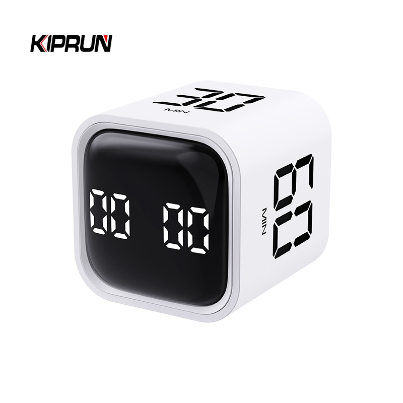 Kiprun นาฬิกาจับเวลา 5 10 30 60 นาที และนับถอยหลัง จับเวลาผลผลิต หยุดชั่วคราว และย้อนกลับ เสียงเงียบ สั่น และปรับได้