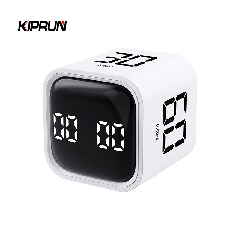 Kiprun นาฬิกาจับเวลา 5 10 30 60 นาที และนับถอยหลัง จับเวลาผลผลิต หยุดชั่วคราว และย้อนกลับ เสียงเงียบ สั่น และปรับได้