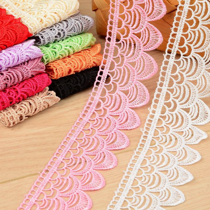 ผ้าลูกไม้ กว้าง 6 ซม. 1 หลา (0.9 เมตร) สําหรับตกแต่งผ้าม่าน DIY