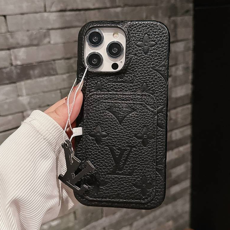 เคสโทรศัพท์มือถือหนัง พร้อมช่องใส่บัตร หรูหรา สําหรับ iPhone 15 Pro Max 11 12 13 14 Pro Max 15 Pro