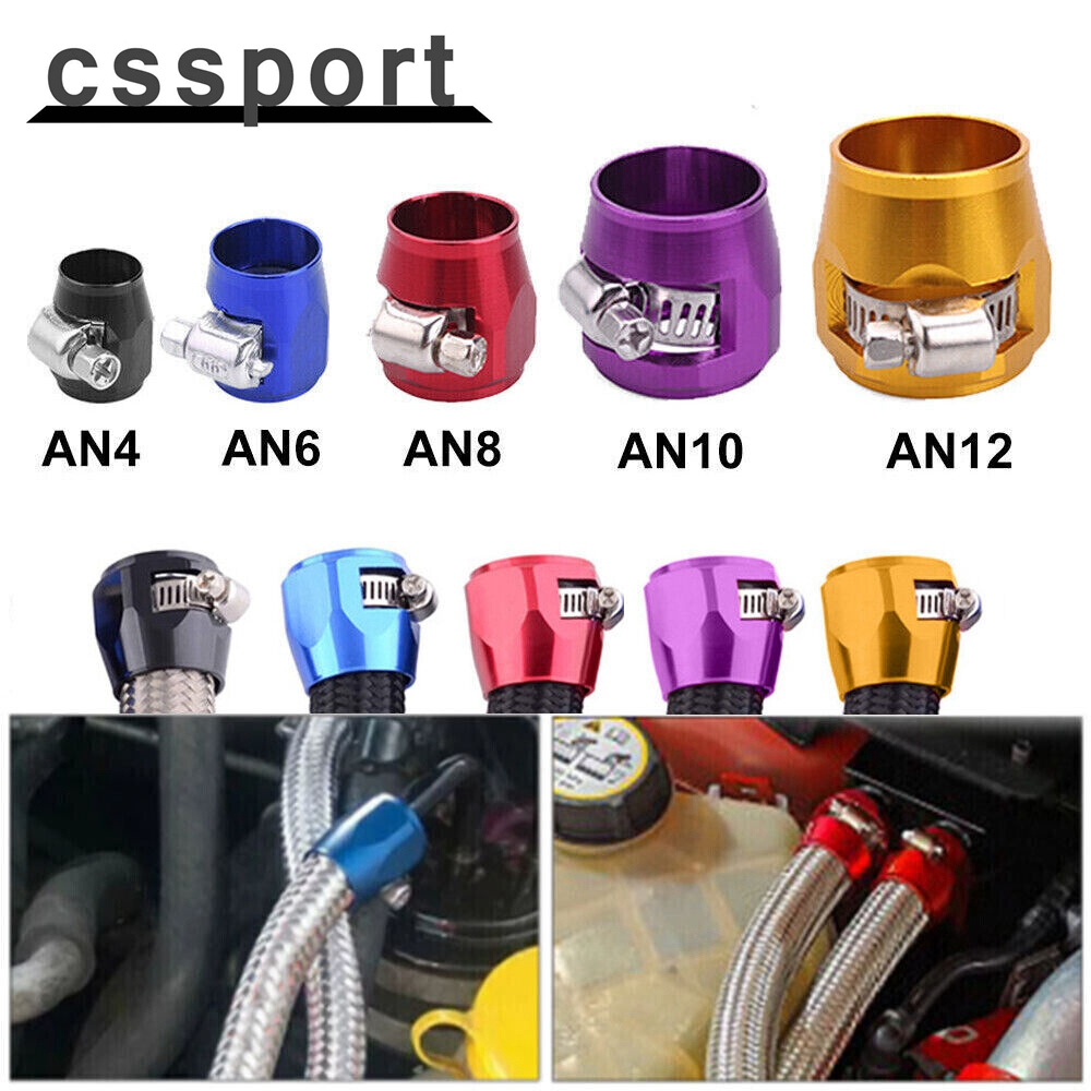 สายเชื ้ อเพลิงท ่ อ Finisher AN4/AN6/AN8/AN10/AN12/42mm-50mm Clamp Finisher อลูมิเนียมอุปกรณ ์ ตกแต ่ งรถยนต ์