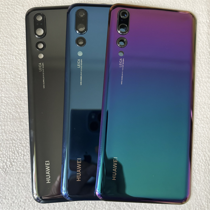 สําหรับ Huawei P20 Pro P20Pro ฝาหลังแบตเตอรี่ด้านหลังประตู 3D แผงกระจก P20 Pro แบตเตอรี่กรณีเปลี่ยนเ