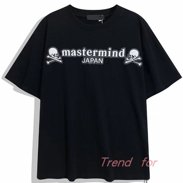 Mastermind MMJ JAPAN เสื้อยืดลําลอง แขนสั้น คอกลม พิมพ์ลายกะโหลกศีรษะ แฟชั่นคู่รัก