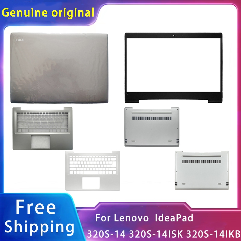 ใหม่ ฝาครอบแล็ปท็อป ด้านหลัง Lcd พร้อมโลโก้ แบบเปลี่ยน สําหรับ Lenovo Ideapad 320S-14ISK 320S-14IKB