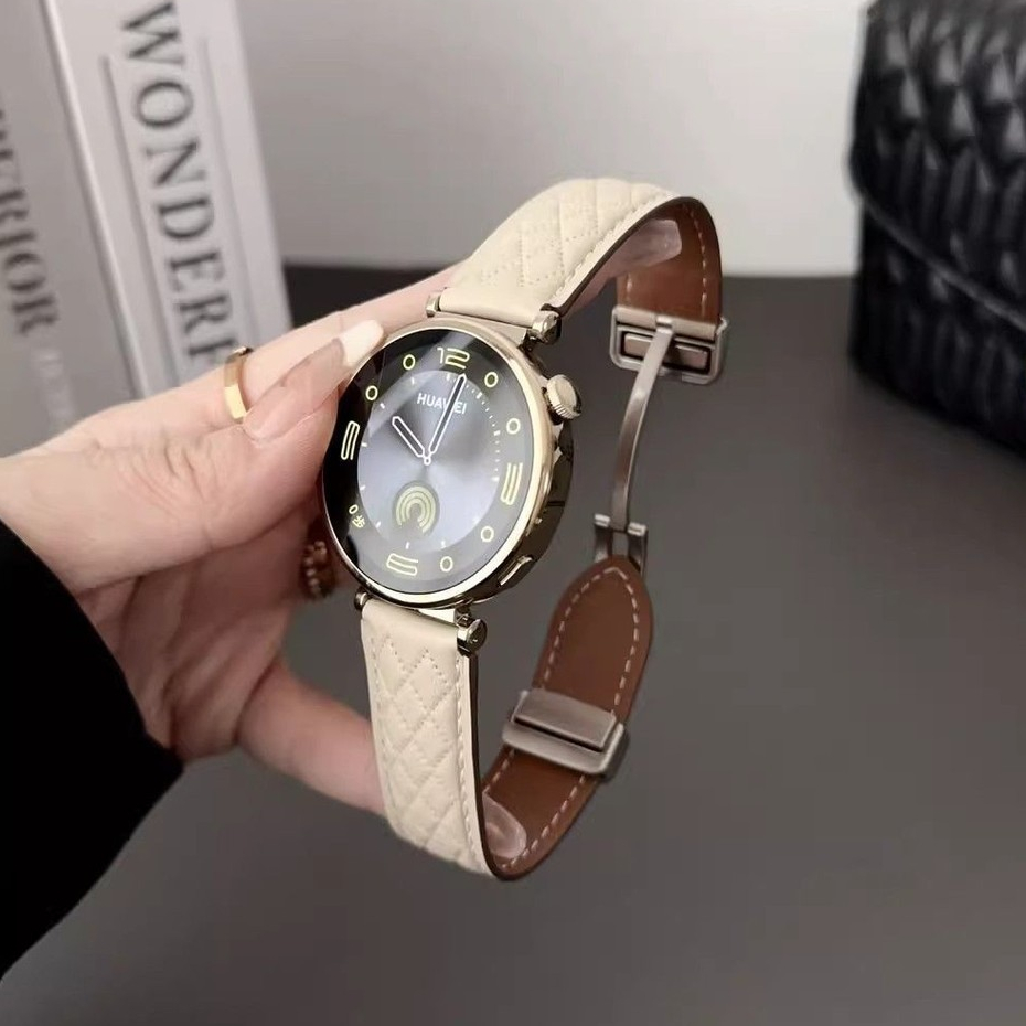 สายนาฬิกาข้อมือหนังแท้ 18 มม. สําหรับ Huawei Watch GT4/GT5 (41 มม.) GT3 GT2 watch3pro watch4pro
