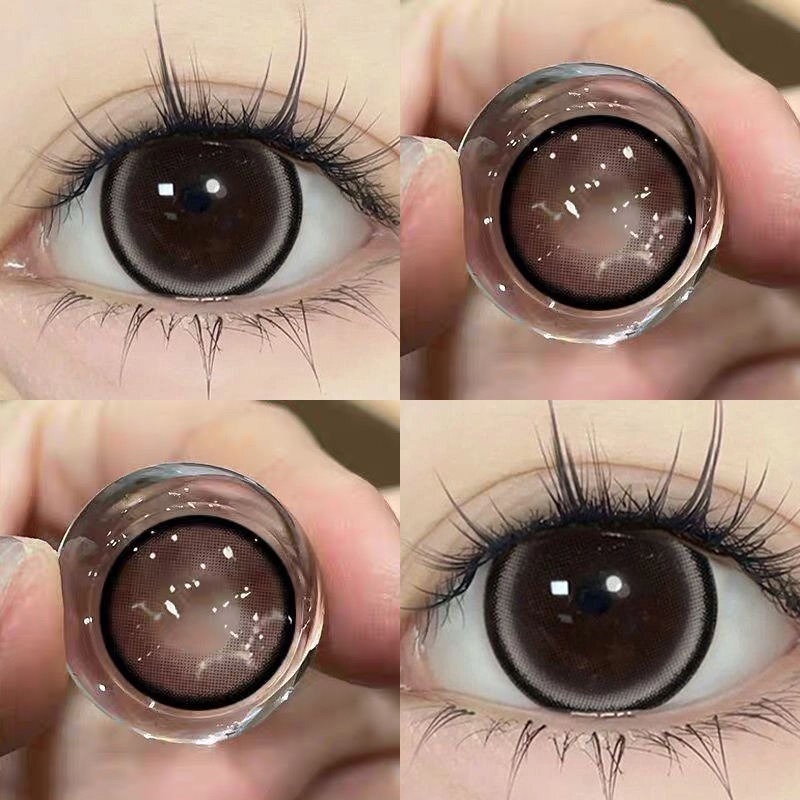 【เลนส์คัดเกรด】คอนแทคเลนส์สี KSSEYE 14.5 mm. จำนวน 2 ชิ้น (0.00-8.00) พร้อมของแถมเลนส์นุ่ม