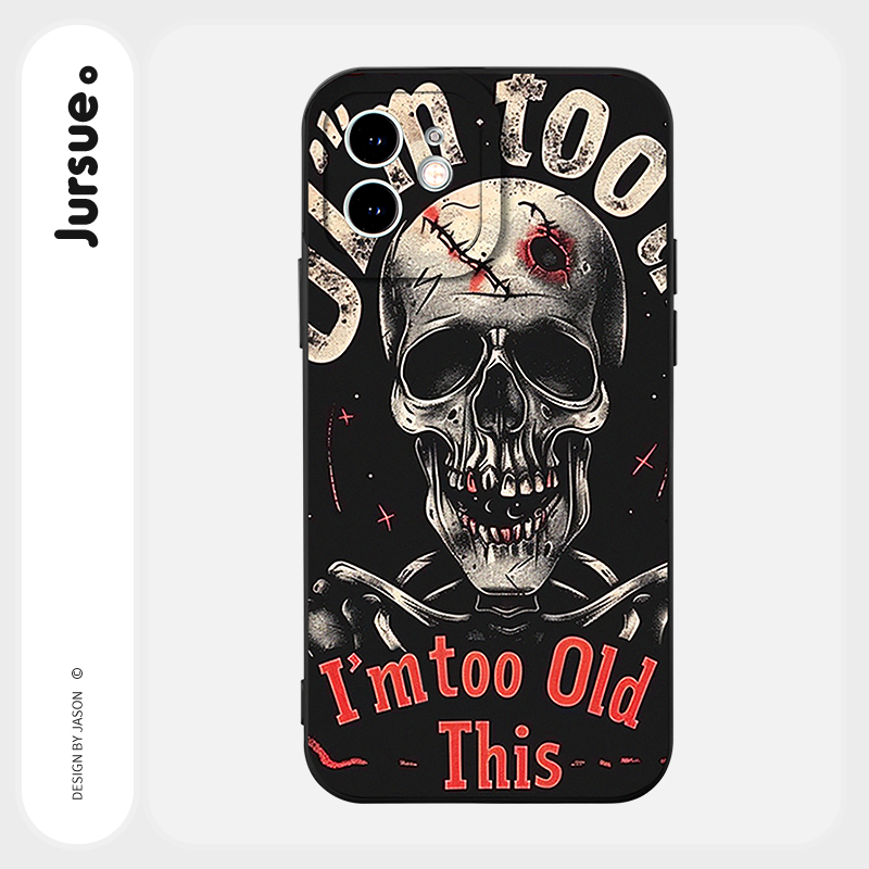 JURSUE เคสไอโฟน เคสซิลิโคนนุ่มกันกระแทกน่ารักตลก เคสโทรศัพท์  for iPhone 16 15 14 13 12 11 Pro Max SE 2020 X XR XS 8 7 Plus พลัส Y5059Q