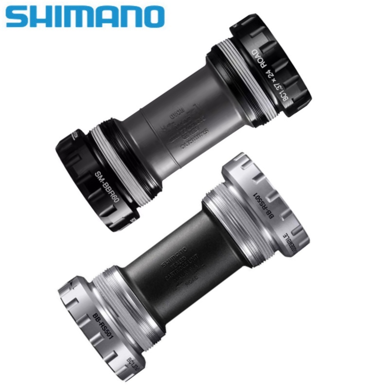 Shimano Tiagra Ultegra 105 BB-BBR60 BB-RS500/RS501 BB-4600 แผนที่จักรยาน 2 ชิ้น Hollowtech II วงเล็บ