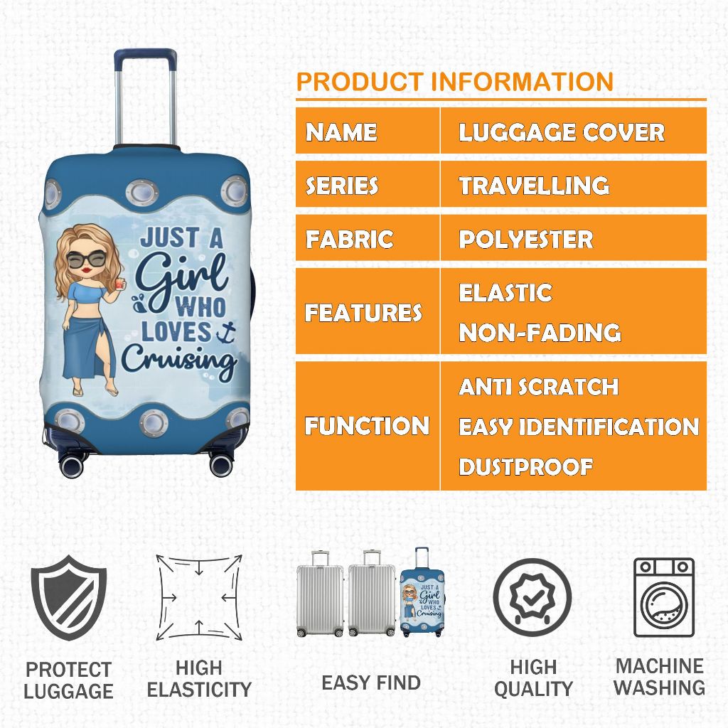 ผ้าคลุมกระเป๋าเดินทาง ป้องกันรอยขีดข่วน แบบยืดหยุ่น Luggage Cover 18 20 22 24 26 28 30 32 นิ้ว