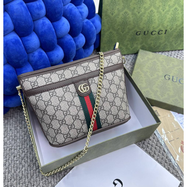 [กล่องของขวัญ] Gucci กระเป๋า PVC ทรงบักเก็ต พิมพ์ลาย Gg พรีเมี่ยม ที่ทนต่อการสึกหรอ สําหรับผู้ชาย และผู้หญิง