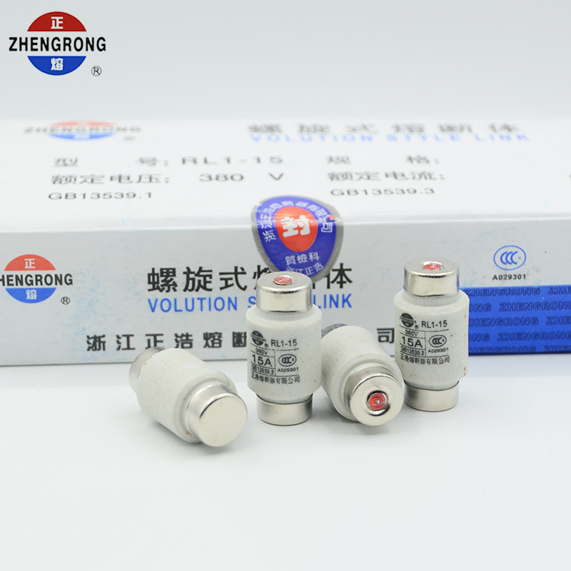 ฟิวส์เซรามิคRL1-15 หลอดฟิวส์，แกนฟิวส์ 380V 2A 4A 5A 6A 10A 15A RL1-15 RL1-60 10ชิ้น