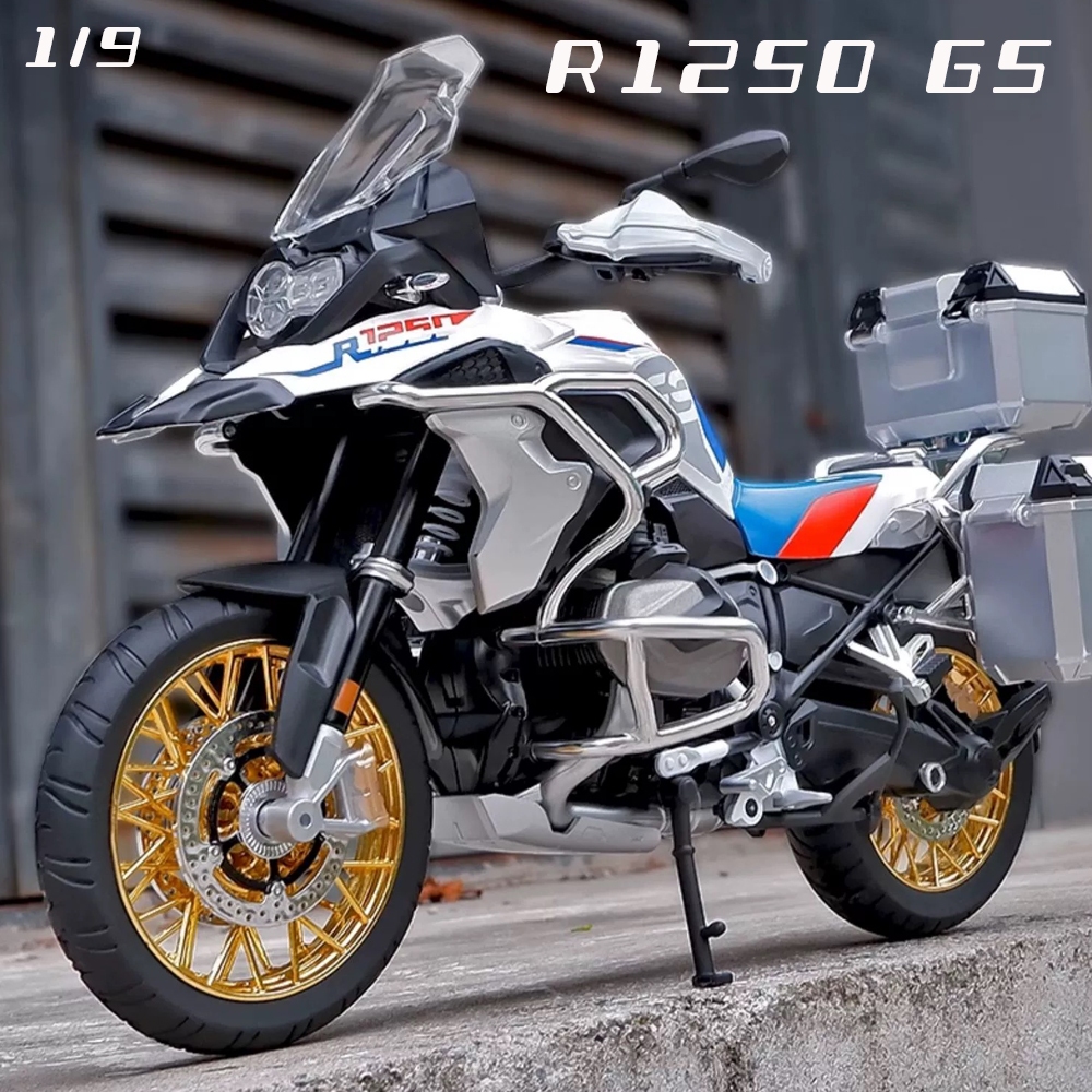 โมเดลรถจักรยานยนต์ BMW R1250 GS สเกล 1:9 ของเล่นสําหรับเด็กผู้ชาย และผู้หญิง