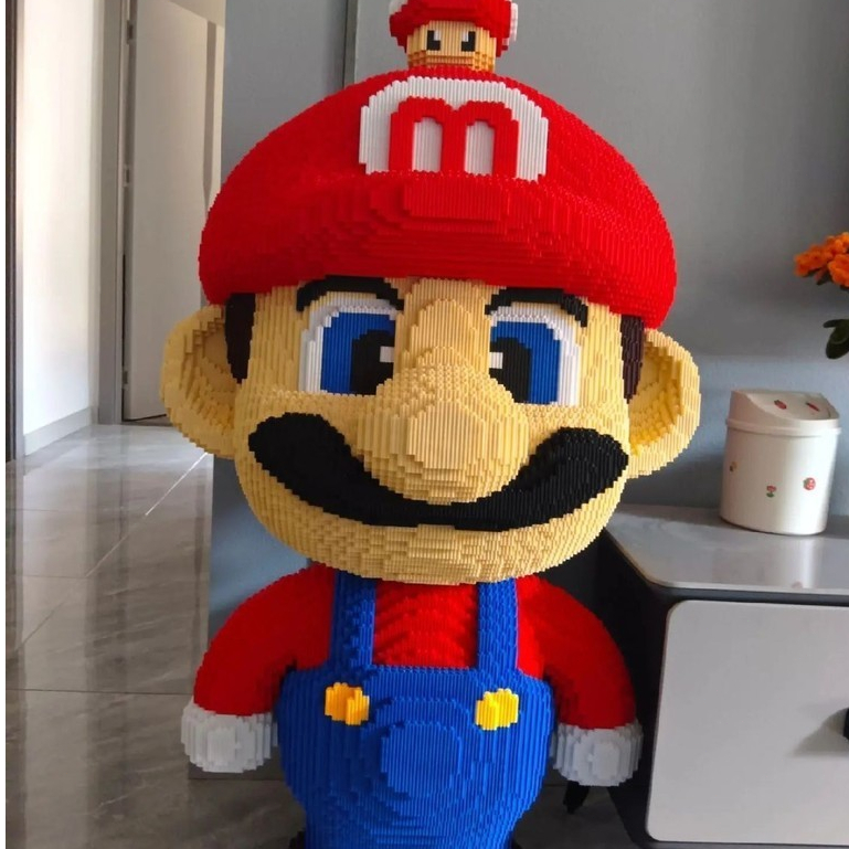 Mario Building Block ของเล ่ นเพื ่ อการศึกษา Decompression ปริศนาสามมิติของขวัญวันเกิดตกแต ่ งพื ้ น A