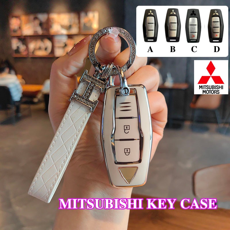 เคสกุญแจรีโมตรถยนต์ TPU 2 3 4 ปุ่ม อุปกรณ์เสริม สําหรับ Mitsubishi Xpander Pajero Triton Pajero Sport Miraage Antrage Outlander ASX