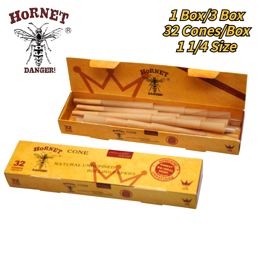 พร้อมส่ง กระดาษโรล HORNET PRE-ROLLED 78MM Size 32ชิ้น Pcs/Box กระดาษโรลพันสำเร็จ