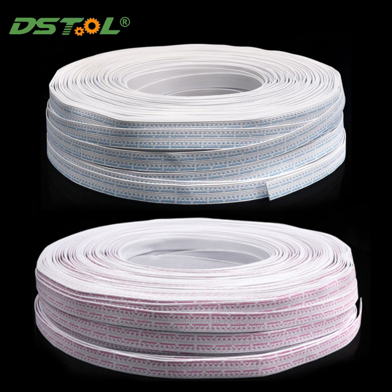 UL2468 แบนสายริบบิ้น 24/26 โดยรวม อิเล็กตรอน สายไฟ 6 7 8 9 10 12 หมุด ขยายสายเชื่อมต่อพลังงานพีวีซีฉ