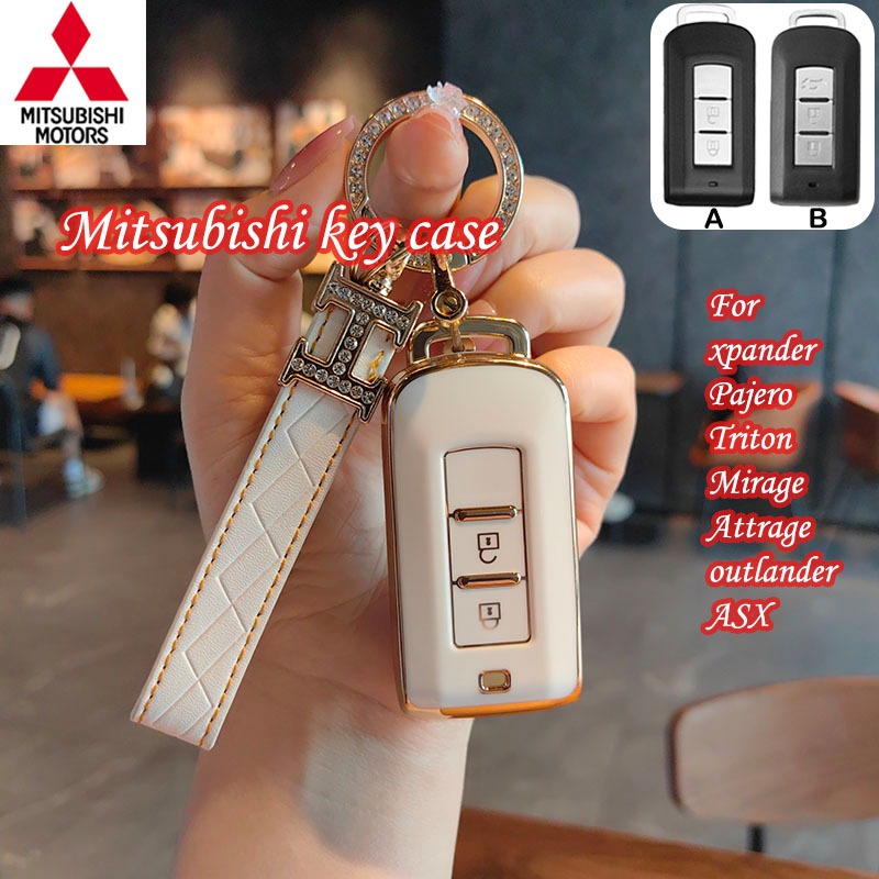 เคสกุญแจรีโมทรถยนต์ สําหรับ Mitsubishi xpander Pajero Triton Mirage Attrage outlander ASX