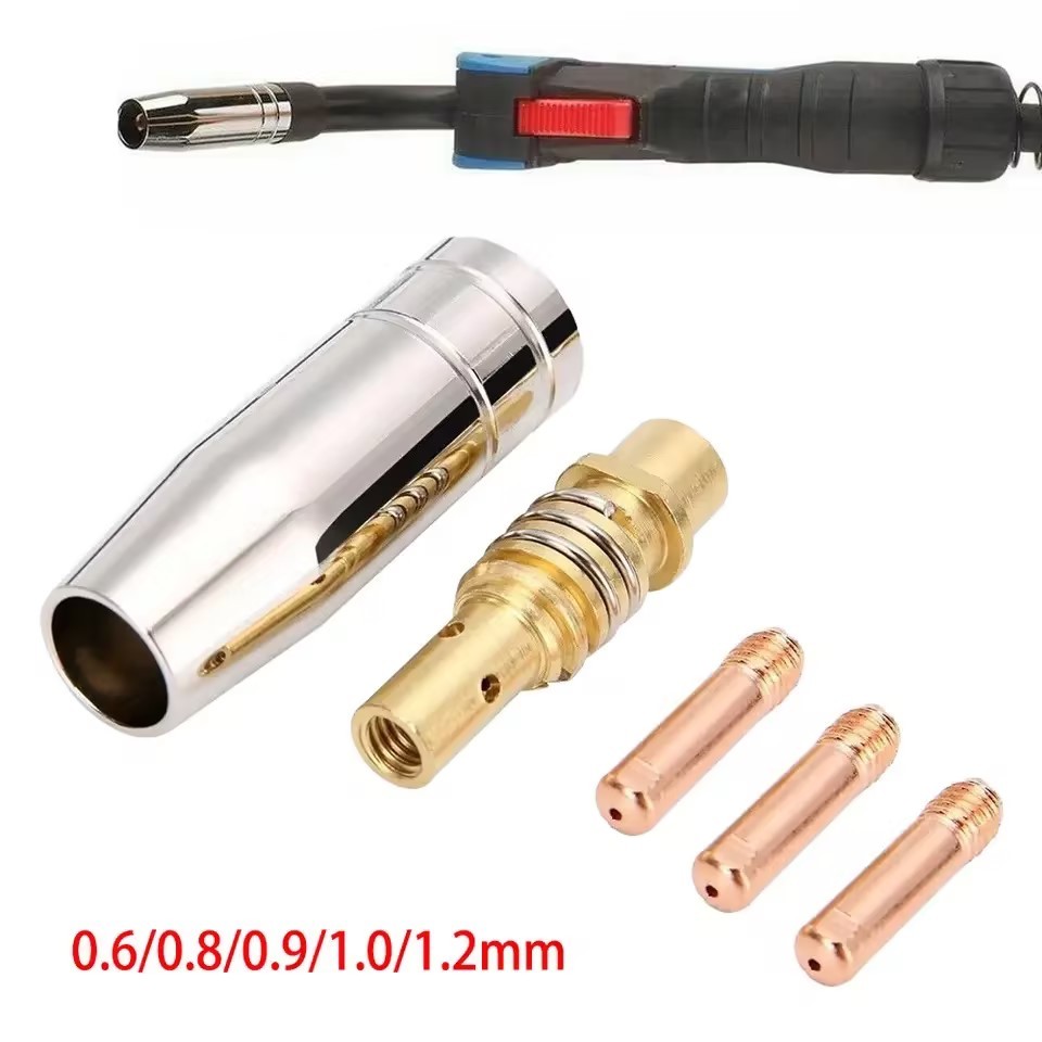 [จัดส่งวันนี้] ปลายหัวฉีดเชื่อม MIG MB15 15AK 0.6 0.8 0.9 1.0 1.2 มม. 5 ชิ้น ต่อชุด